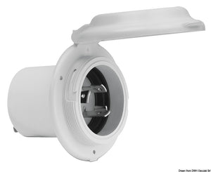 Marinco Valox 16-30 A socket round front - foto originale Osculati Srl