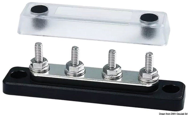Heavy-Duty Bus Bar Techno electric terminal 4x5 - foto originale Osculati Srl