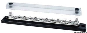 Heavy-Duty Bus Bar Techno electric terminal 2x6 (20x4) - foto originale Osculati Srl