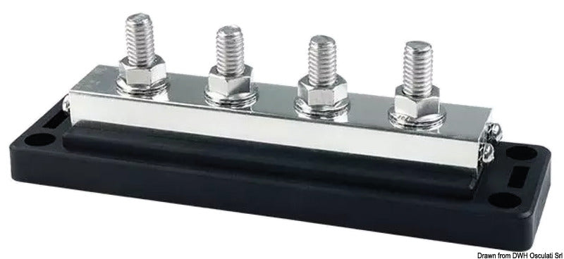 Heavy-Duty Bus Bar Techno w/clear lid 4x10 - foto originale Osculati Srl