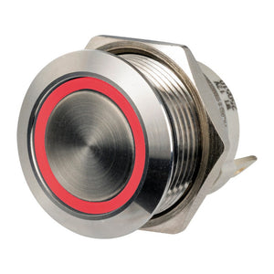 FLAT S.S. switch ON-OFF 12/24V red LED (pack of 10) - foto originale Osculati Srl