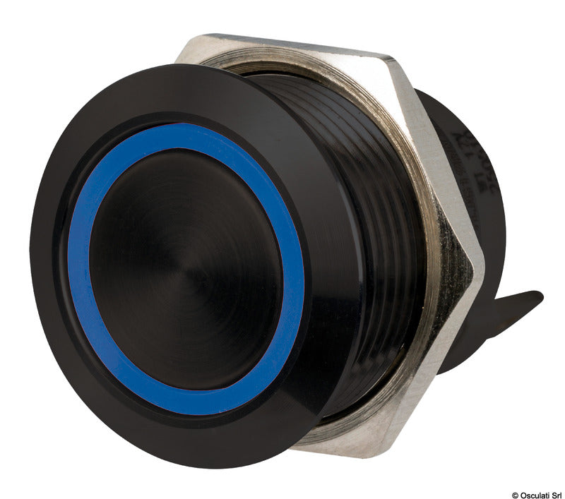 FLAT S.S. black switch ON-OFF 12/24V RBW (pack of 10) - foto originale Osculati Srl