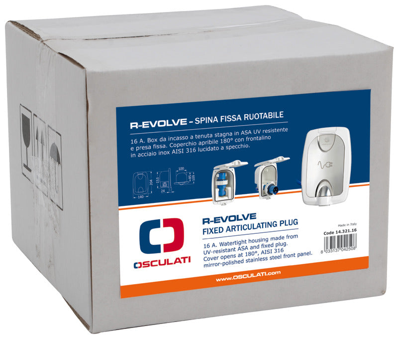 R-Evolve fixed articulating plug 16 A - foto originale Osculati Srl