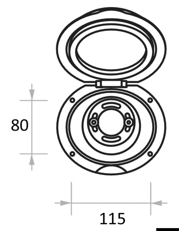 Retractable electric dock cable 16 A - foto originale Osculati Srl