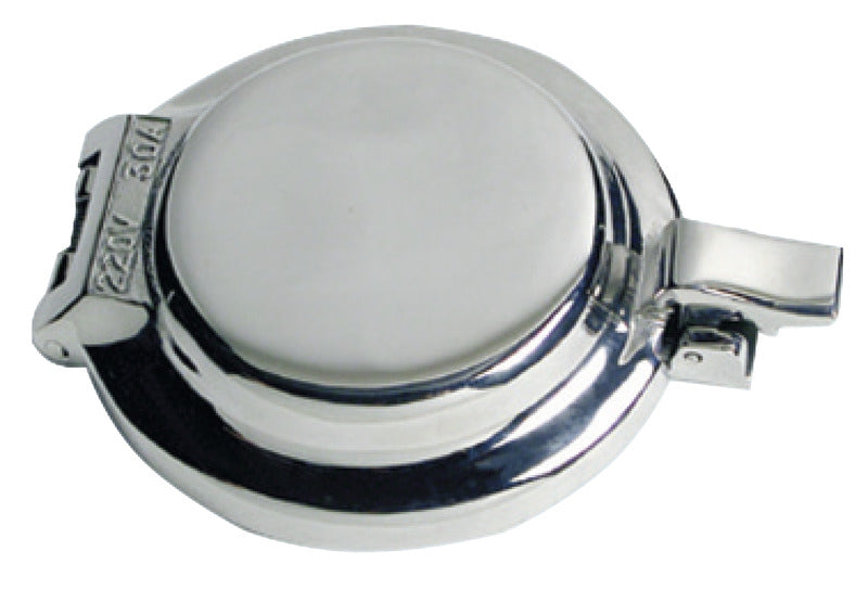 Round SS socket 30 A 220 V - foto originale Osculati Srl