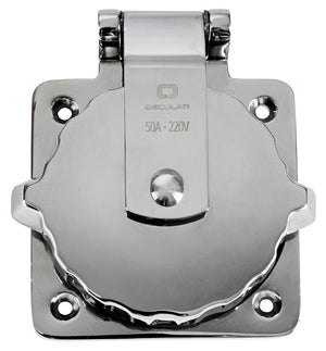 SS IP56 watertight socket 30 A 220 V - foto originale Osculati Srl