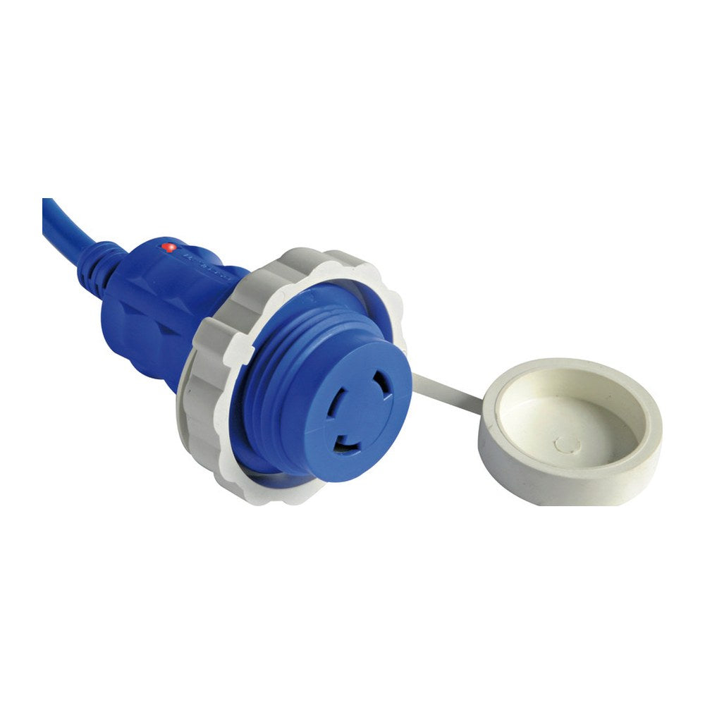 Plug + cable 10 m blue 30 A - foto originale Osculati Srl