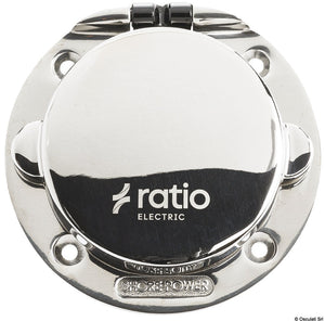 Ratio Shore Power Stainless Steel Inlet 16A - foto originale Osculati Srl