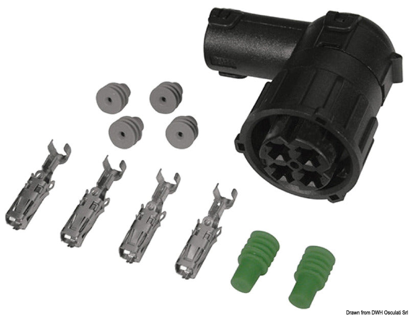 Outlet connector f. 14.383.12/24 - foto originale Osculati Srl