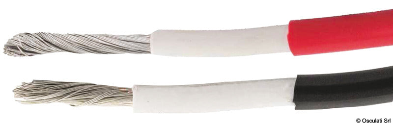 Tin-plated copper battery cable red 35mm (pack of 24) - foto originale Osculati Srl