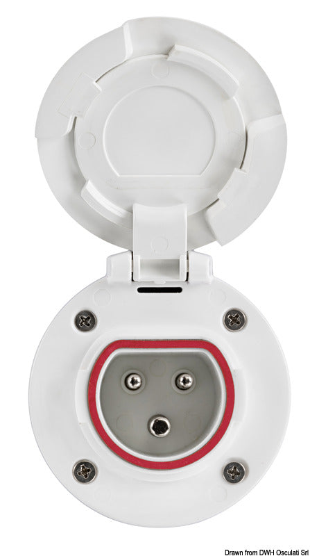 Cruiser 3P socket 16 A 230 V - foto originale Osculati Srl