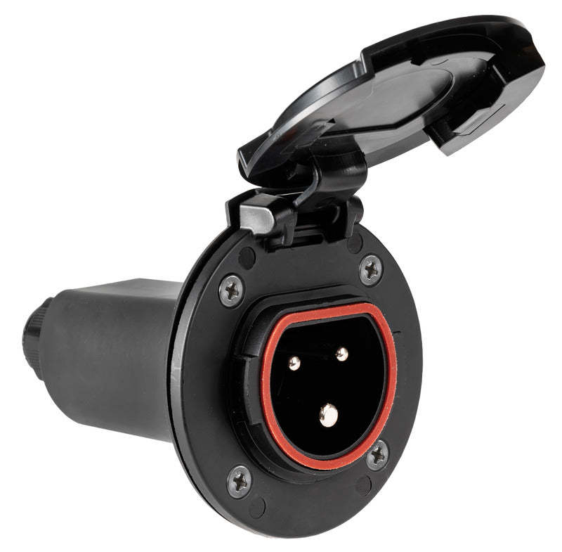 Cruiser black socket 16 A Nylon Pa6 lid - foto originale Osculati Srl