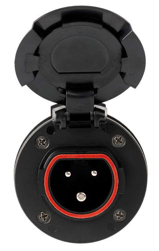 Cruiser black socket 16 A Nylon Pa6 lid - foto originale Osculati Srl