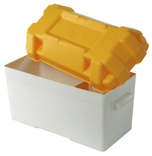 Battery box white/yellow moplen 120 A - foto originale Osculati Srl