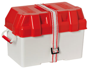 Battery box white/red moplen 100 A - foto originale Osculati Srl