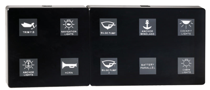 Electric touch panel 4 switches - foto originale Osculati Srl