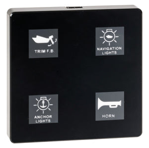 Electric touch panel 4 switches - foto originale Osculati Srl