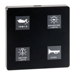Electric touch panel 4 switches High power - foto originale Osculati Srl