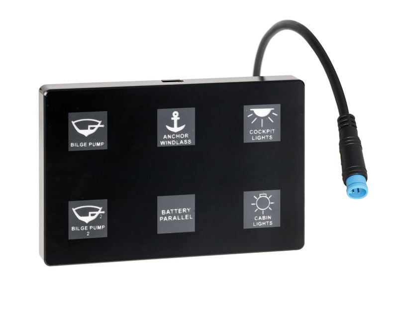Electric touch panel 6 switches - foto originale Osculati Srl