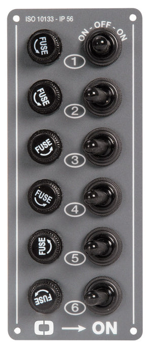 Electric control panel 6 switches - foto originale Osculati Srl