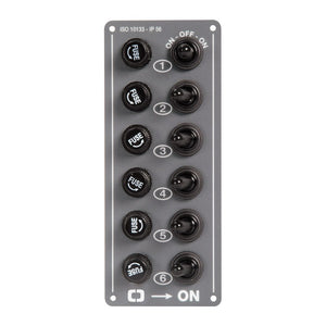 Electric control panel 6 switches - foto originale Osculati Srl