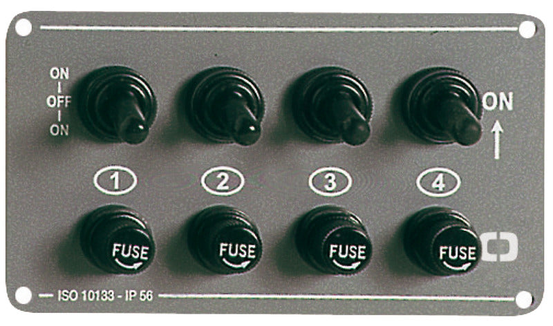 4-switch panel horizontal - foto originale Osculati Srl