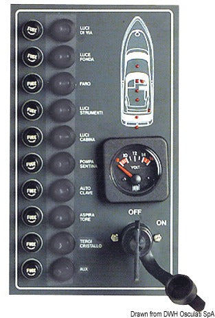 10-switch panel - foto originale Osculati Srl