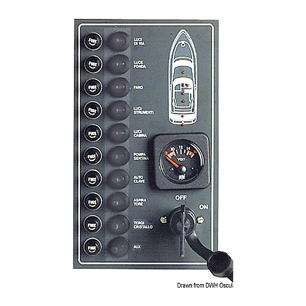 10-switch panel - foto originale Osculati Srl