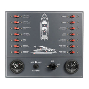 Control panel thermo-magnetic switches powerboat - foto originale Osculati Srl