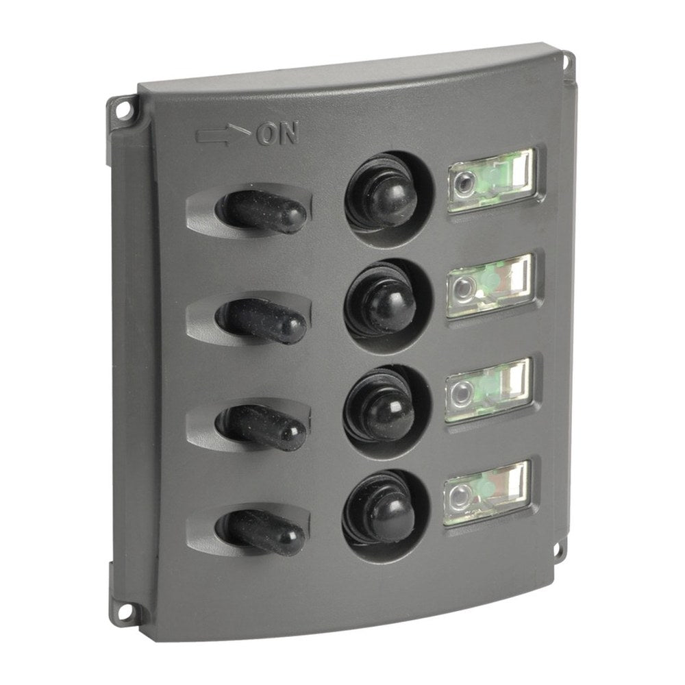 Electric panel w/automatic fuses and double LED - foto originale Osculati Srl