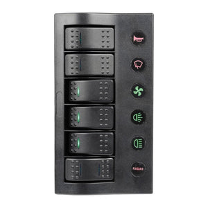 PCP Compact electric panel w/6 switches - foto originale Osculati Srl