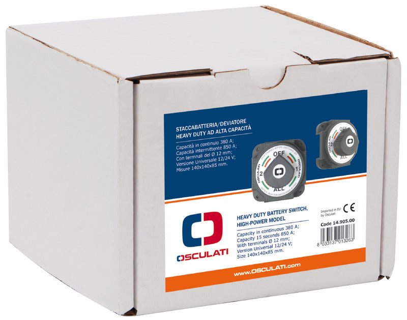 Battery switch high power model - foto originale Osculati Srl