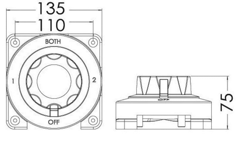 Selecta battery switch - foto originale Osculati Srl