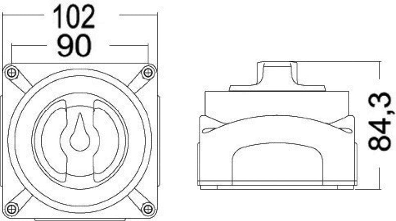 Selecta New MKIII battery switch - foto originale Osculati Srl
