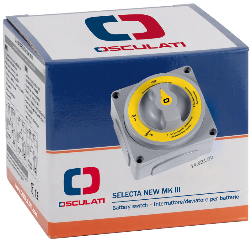 Selecta New MKIII battery switch - foto originale Osculati Srl