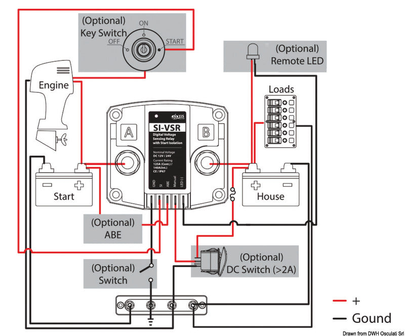 VSR Voltage Sensitive Relay with start i - foto originale Osculati Srl