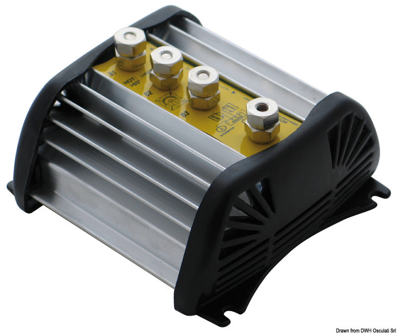 Battery combiner 3 x 70 A - foto originale Osculati Srl