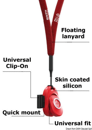 xTAG 1 clip-on + red wristband - foto originale Osculati Srl