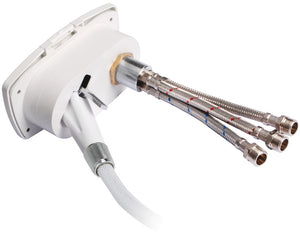 New Edge white shower box SS hose 2.5 m - foto originale Osculati Srl