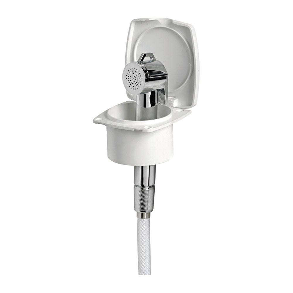 New Edge white shower PVC SS hose 4 m - foto originale Osculati Srl