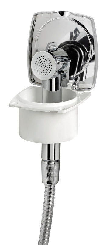 New Edge chromed shower box SS hose 4 m - foto originale Osculati Srl