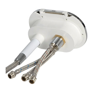 Oval shower box chromed PVC hose 4 m rear outlet - foto originale Osculati Srl
