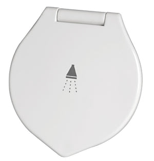 Elegant shower box white finish PVC hose 4 m Flat mounting - foto originale Osculati Srl
