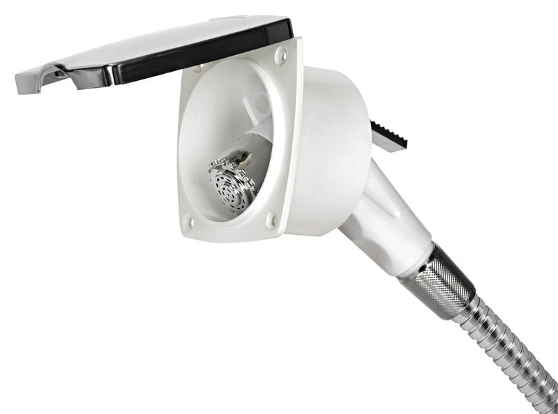 New Edge chromed shower box SS hose 2.5 m - foto originale Osculati Srl