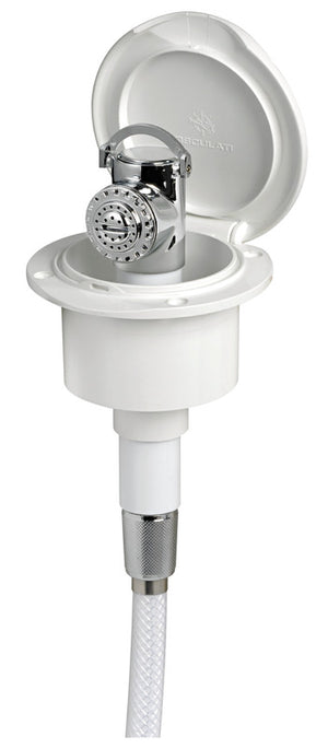 Classic Evo white deck shower PVC hose 2.5 mm Flat mounting - foto originale Osculati Srl