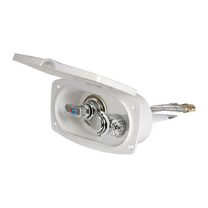New Edge shower box white PVC hose 4 m Rear shower outlet - foto originale Osculati Srl