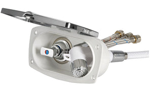 New Edge shower box chromed PVC hose 2.5 m Crosswise shower outlet - foto originale Osculati Srl