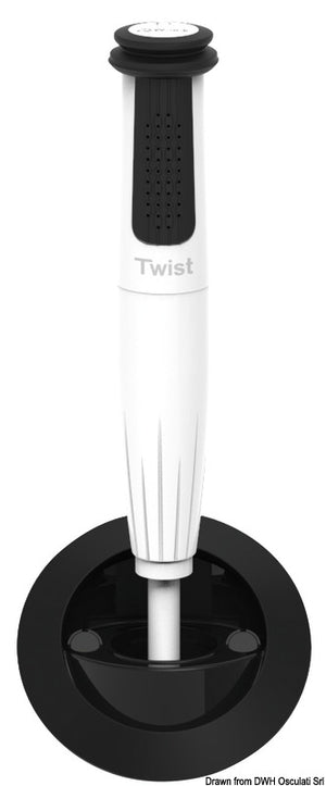 Whale Twist shower cold water, straight, black - foto originale Osculati Srl