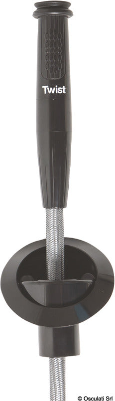 WHALE Twist® Mk2 deck shower black 150x120 mm - foto originale Osculati Srl