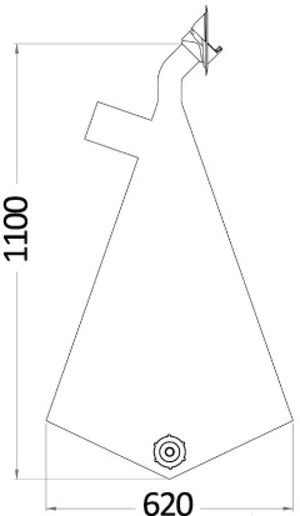 PVC bag for Saturn shower 15.470.1x - foto originale Osculati Srl